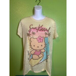 Hello Kitty Womens Sun-Kissed Graphic T-Shirt By Doe  Size 1 Small  50% Cotton 5